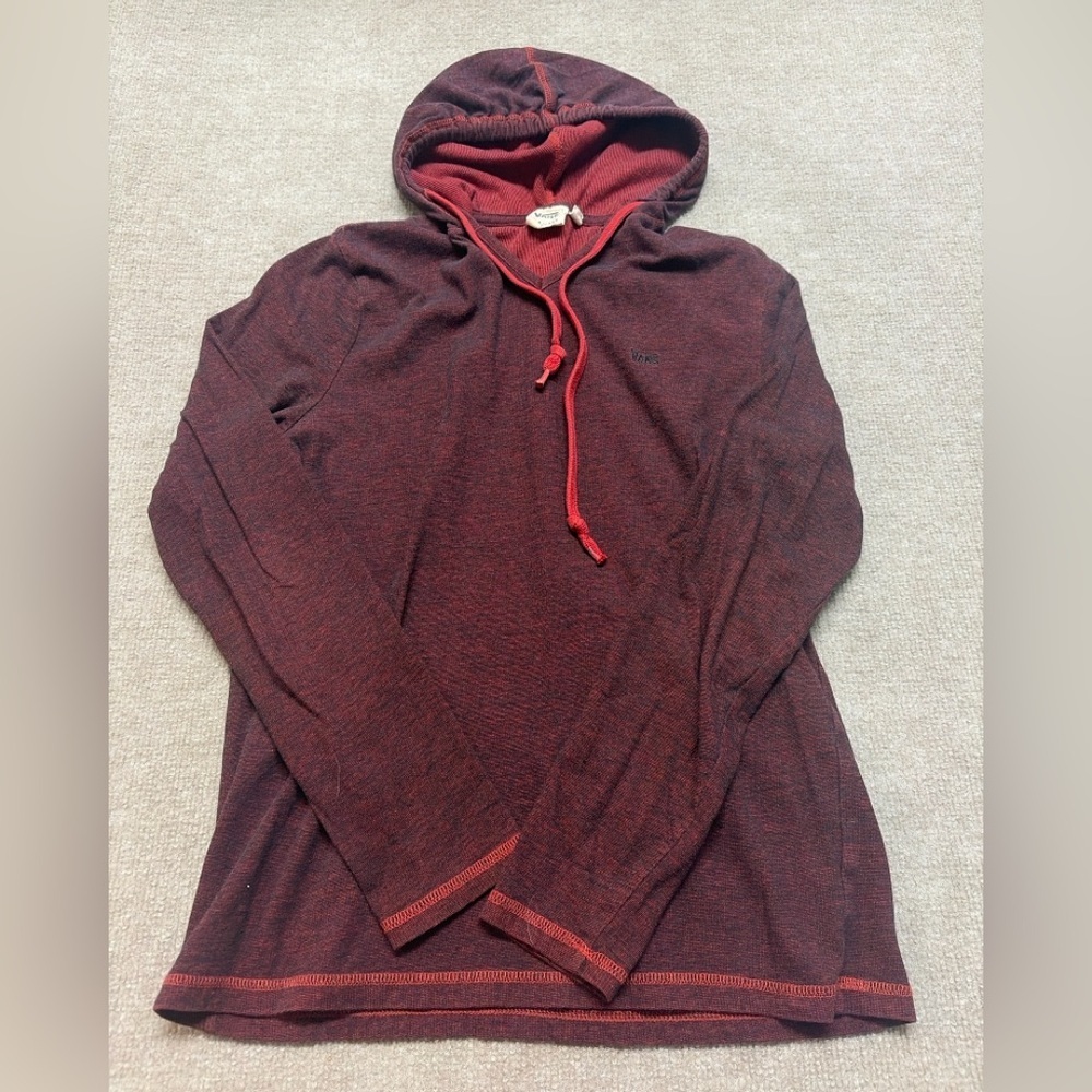 Vans Red Hooded Sweatshirt